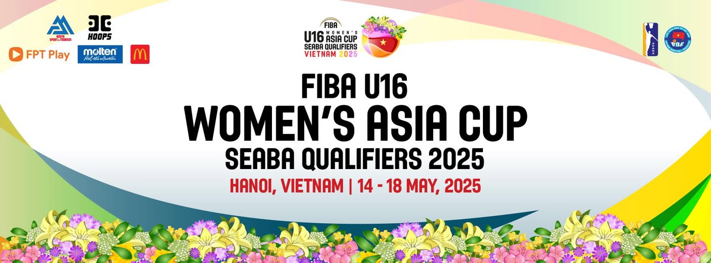 Đội tuyển bóng rổ nữ U16 Việt Nam tham gia FIBA U16 Women's Asia Cup – SEABA Qualifiers 2025