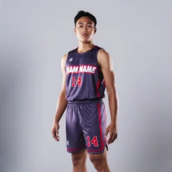 BÓNG RỔ NAM HOOPS PREMIUM XÁM ĐEN