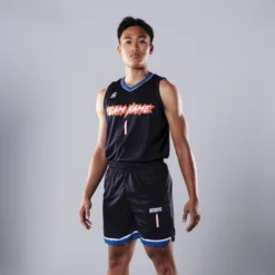 BỘ BÓNG RỔ NAM HOOPS PREMIUM ĐEN